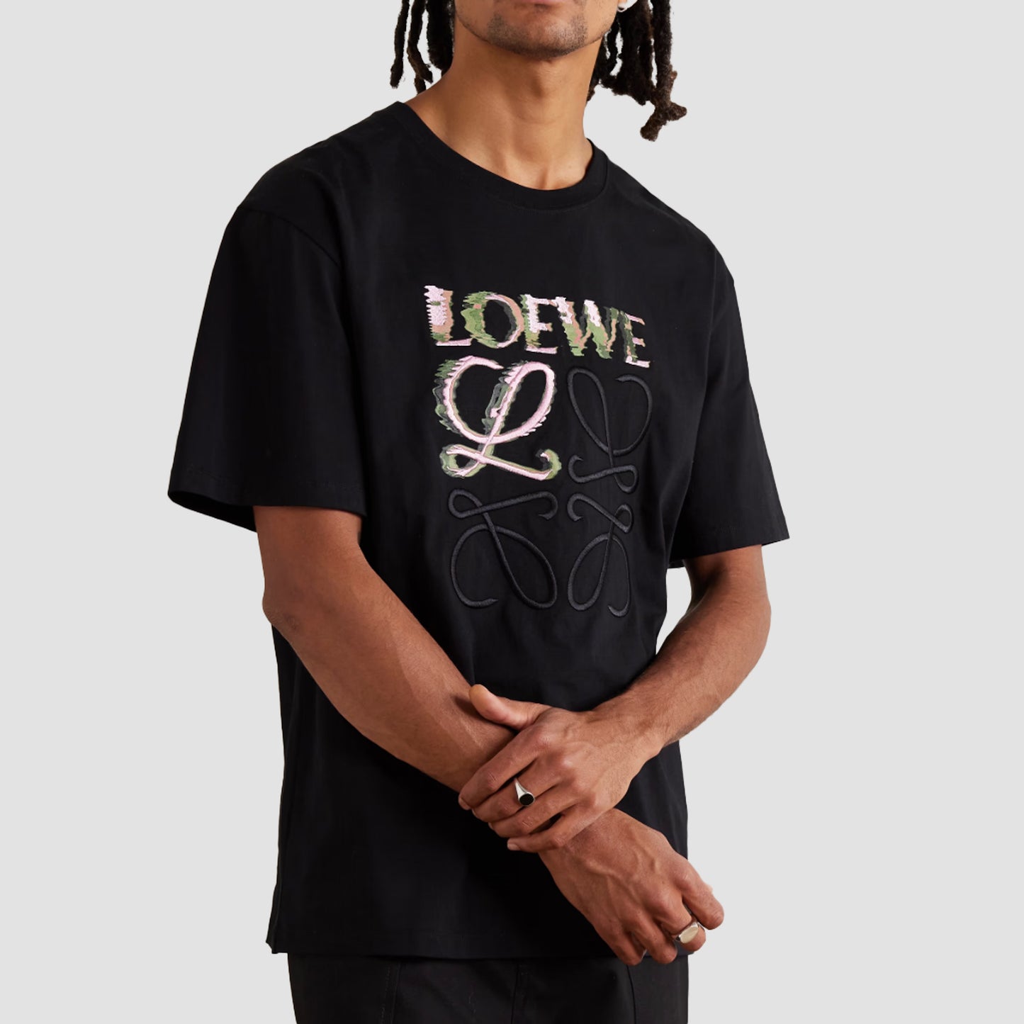 LOEWE DISTORTED T-SHIRT BLACK