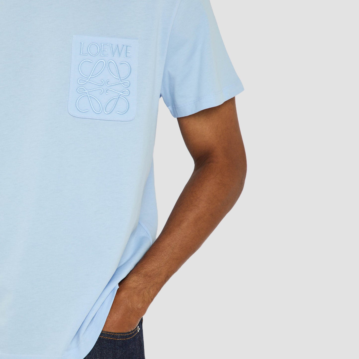 LOEWE ANAGRAM T-SHIRT BLUE